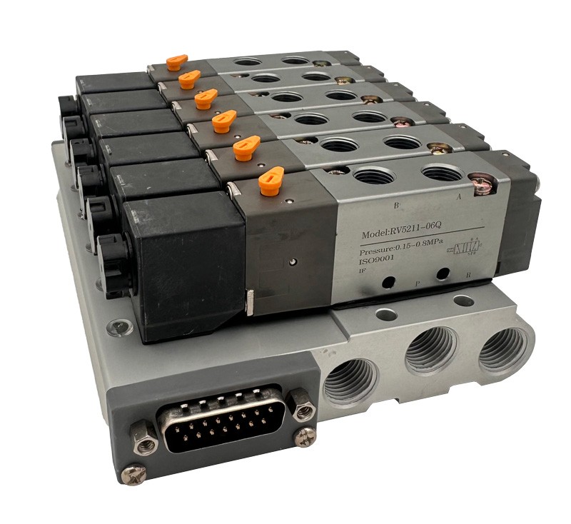 Valve terminal G1/8, 24VDC, 5 stations, Multi-pin, S1R kopen