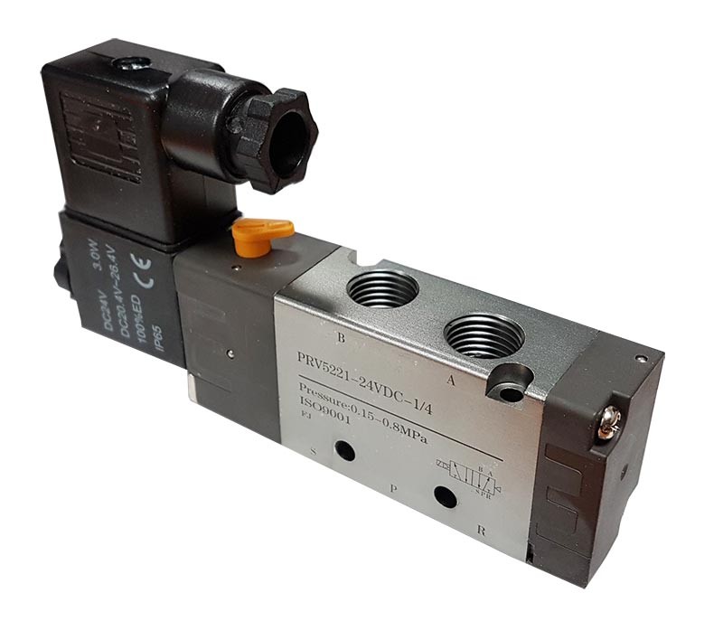 5/2 valve, monostable, G3/8, 24VDC, RV30 kopen